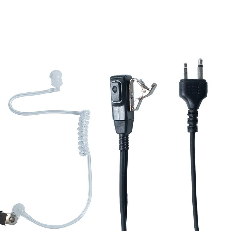 [Australia - AusPower] - Caroo Midland Walkie Talkie Headset,Covert Acoustic Tube Walkie Talkies Earpiece Headsets with PTT Mic for Midland GXT1000VP4 LXT500VP3 GXT1050VP4 GXT1000XB(2 Pack) 