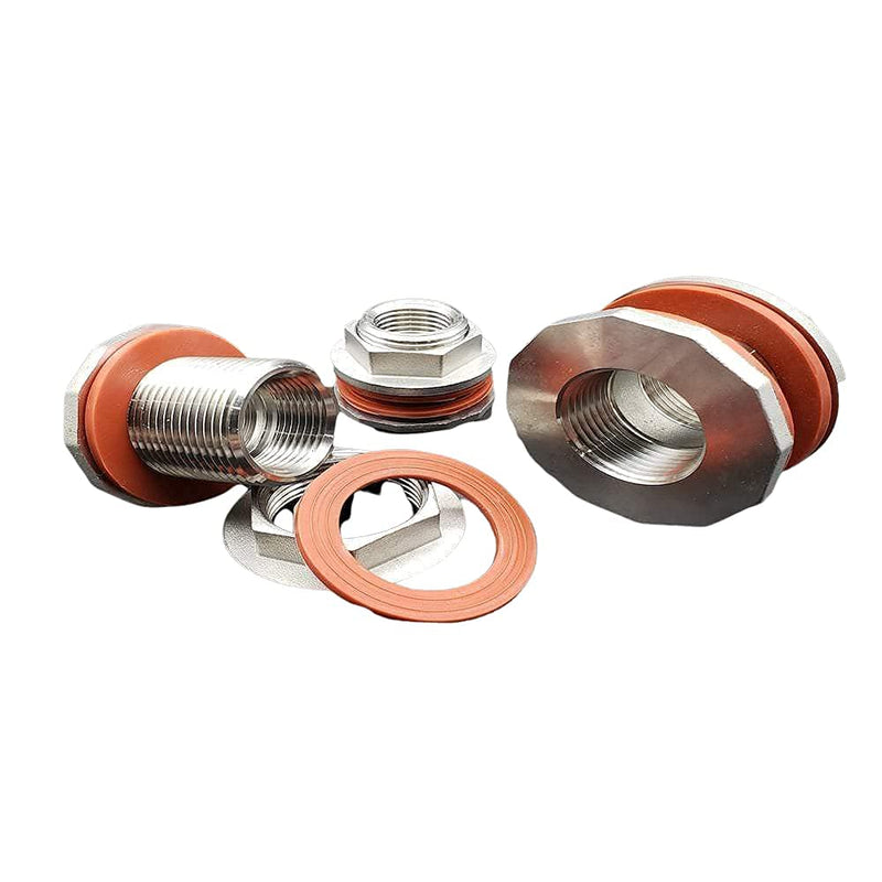 [Australia - AusPower] - MiniBrew 3/4” NPT EZ Seal Weldless Bulkhead with Buna-N Gaskets for Homebrewing ( 1 Pack) MB-3/4-EZSEAL-BUNA 