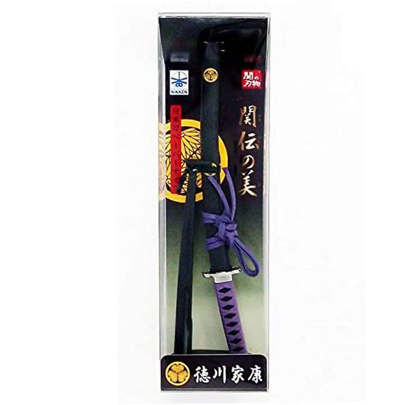 [Australia - AusPower] - Mini Japanese Katana Sword Paper Knife 8.2inch Letter Opener, Ieyasu Tokugawa Model with Cover and Stand Made in Japan. 