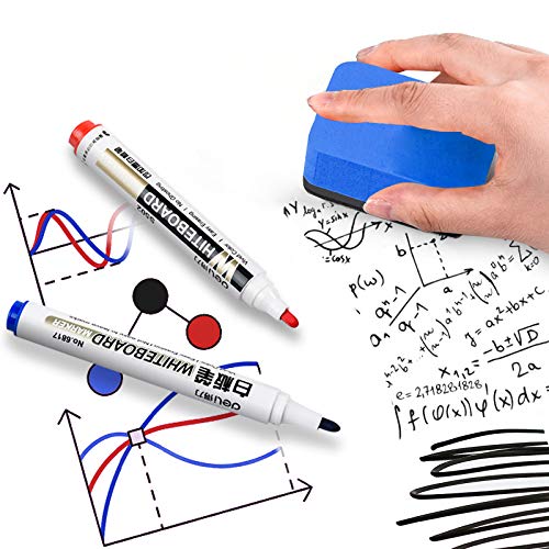 [Australia - AusPower] - Dry Erase Erasers, 36 Pack Magnetic Whiteboard Eraser Chalkboard Eraser Dry Eraser for Classroom Office and home (Blue) Blue 