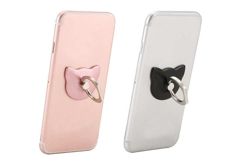 [Australia - AusPower] - lenoup Cat Cell Phone Holder,360 Rotation Phone Ring Kickstand,Universal Cell Phone Ring Grip for Almost All Phones,Pad 