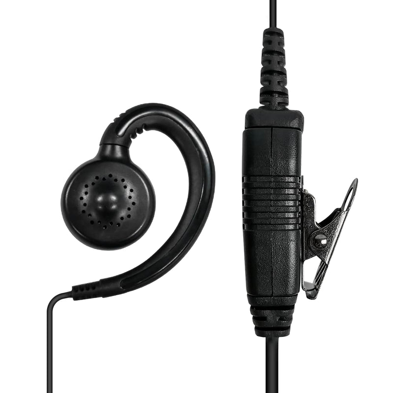 [Australia - AusPower] - Wuirsfol CLP1010 Earpiece for Motorola CLP1040 Walkie Talkie 2 Way Radio with C Ring Single Wire Earpiece and Mic PTT 