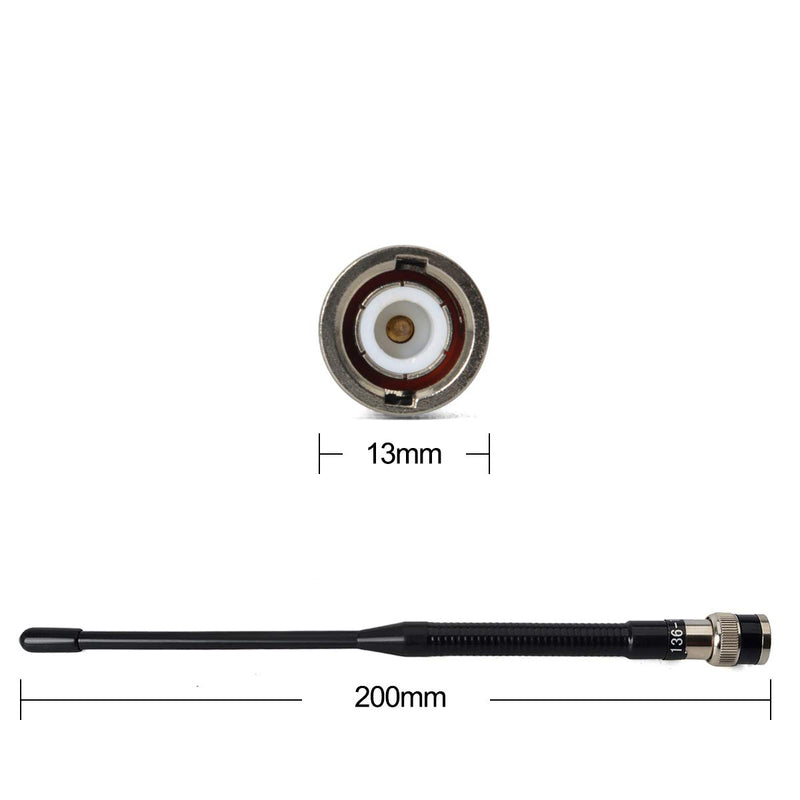 [Australia - AusPower] - UAYESOK VHF 136-174MHz Rubber Antenna BNC Connector Handheld Ham Radio Antenna for ICOM Kenwood Motorola Wilson Uniden Vertex Standard Walkie Talkie(2 Pack) 