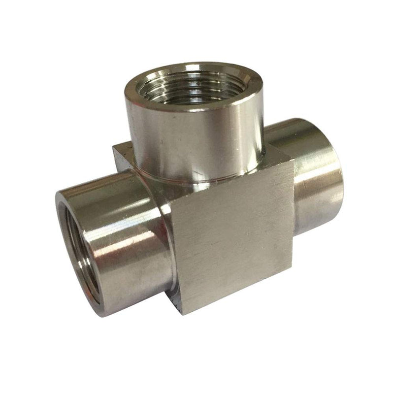 [Australia - AusPower] - Metalwork 316 Stainless Steel Pipe Fitting Forged Tee 3/8" NPT Female x 3/8" NPT Female x 3/8" NPT Female 2000psi Lead Free (1 Pc) 3/8" x 3/8" x 3/8" 1 Pc 