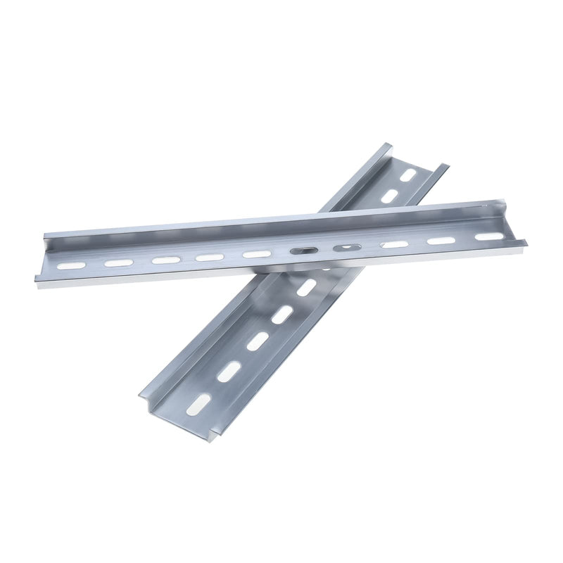 [Australia - AusPower] - NORJIN 20Pcs 8" DIN Rail Slotted Aluminum RoHS for Hardware Components Mounting, 8 Inches Long, 35mm Wide, 7.5mm High 