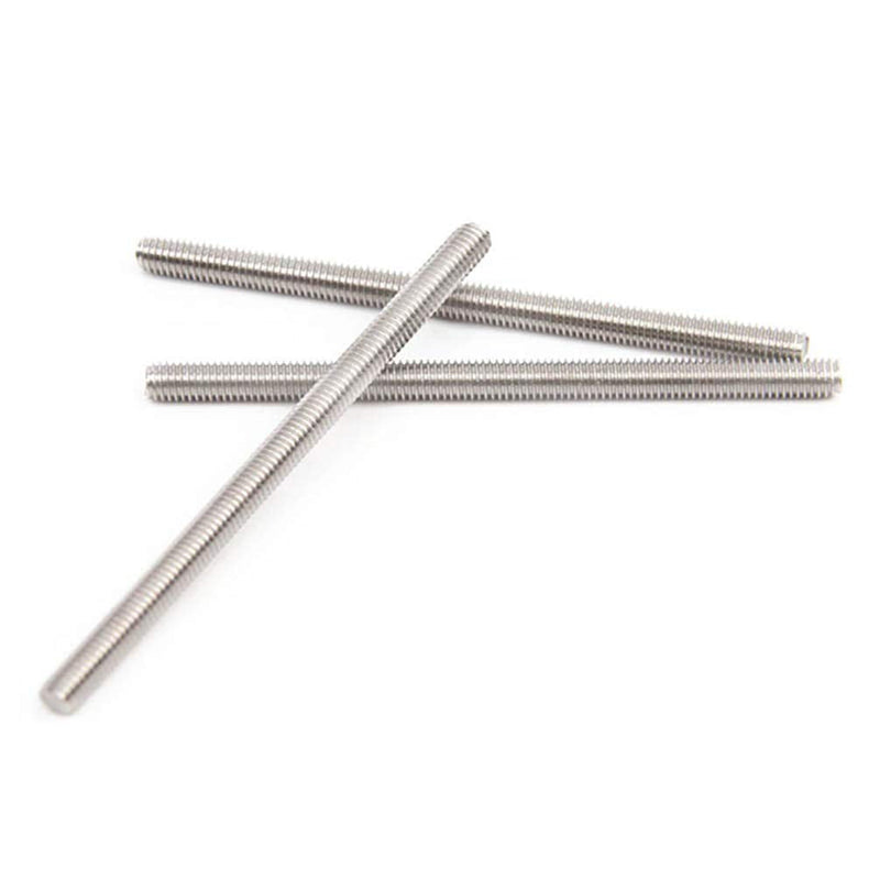 [Australia - AusPower] - Beduan Stainless Steel 1/4" Thread Fully Threaded Rod 12" Length Long Threaded Screw (1/4"-20) 1/4" (1/4" Thread OD) 