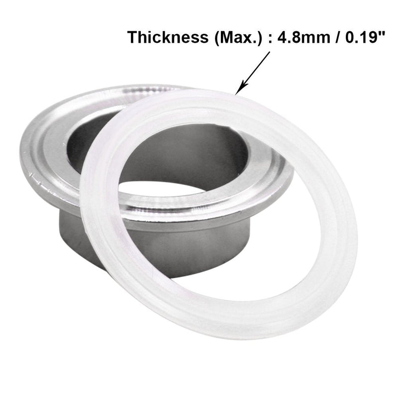 [Australia - AusPower] - DERNORD Silicone Gasket Tri-clover (Tri-clamp) O-Ring - 2 Inch (Pack of 10) Pack of 10 