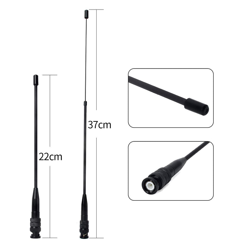 [Australia - AusPower] - UAYESOK Dual Band 144/430MHz Telescopic/Rod BNC Antenna VHF UHF 2M/70CM 2 Way Radio Antenna for Vertex HR146 HX300 HX320 HX400 IC-V8 IC-V80 IC-V82 Kenwood TK300 TK310 TK320 Walkie Talkie 