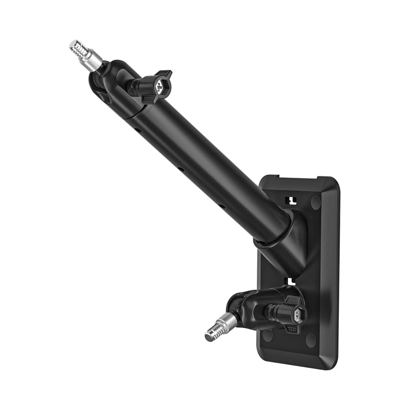[Australia - AusPower] - HOLACA 2-in-1 Wall Mount Bracket for Ring Solar Panel, Spotlight Cam Pro/Plus and Stick Up Cam Battery/Wired Outdoor Mount Accessories for Ring Super Solar Panel (Black) Pro/Plus Black 
