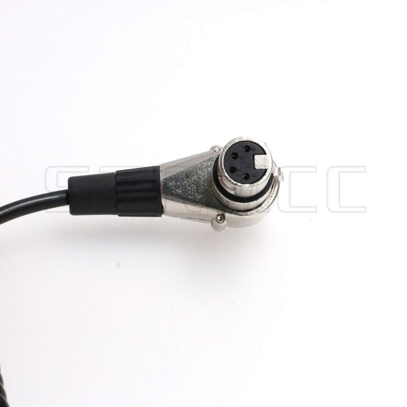 [Australia - AusPower] - SZRMCC D-tap to XLR 4 Pin Female Coiled Power Cable for DSLR Camcorder LED Flash Light for ARRI Alexa Camera Monitor (Coiled Cable) Coiled Cable 