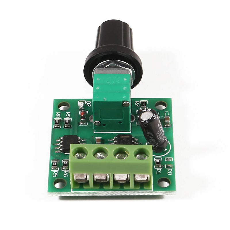 [Australia - AusPower] - ACEIRMC 5Pcs 1.8v 3v 5v 6v 7.2v 12v 2A 30W Low Voltage DC Motor Speed Controller PWM 1803BK 1803B Adjustable Driver Switch 