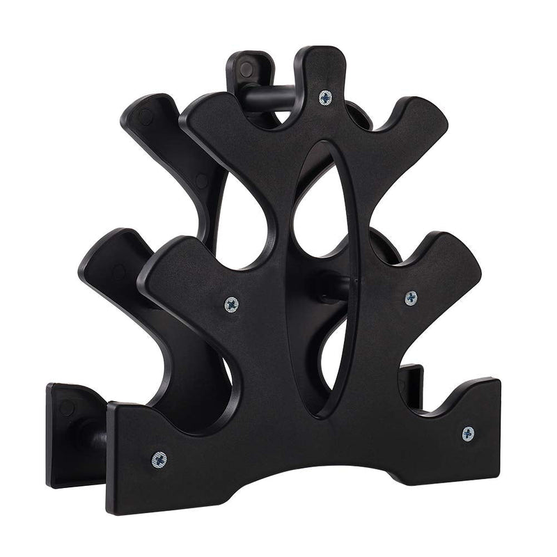 [Australia - AusPower] - AUXSOUL 1 Pack Dumbbell Rack Stand, 3 Tier Dumbbells Weights Handle Stand Hand Weight Tower Stand, Dumbbell Bracket Free Weight Stand for Home Gym Organization, Holds 30 Pounds(Weights Not Included) 