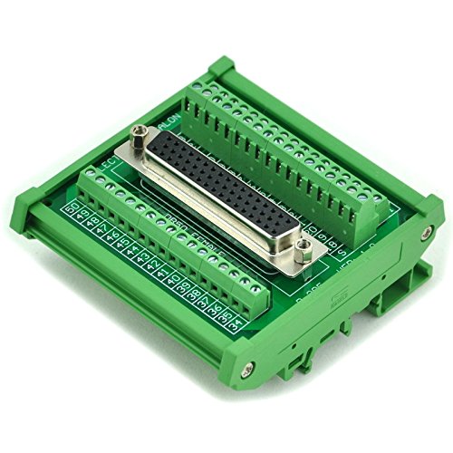 [Australia - AusPower] - Electronics-Salon D-SUB DB50 Female DIN Rail Mount Interface Module, Breakout Board. 