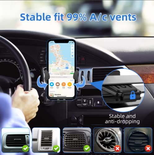 [Australia - AusPower] - Lamjeet Car Phone Holder Mount, [Upgrade Patent] Air Vent Cell Phone Holder for Car, Universal Car Phone Holder Cradle Compatible for iPhone, Samsung, Moto, Huawei, Nokia, LG, Smartphones 