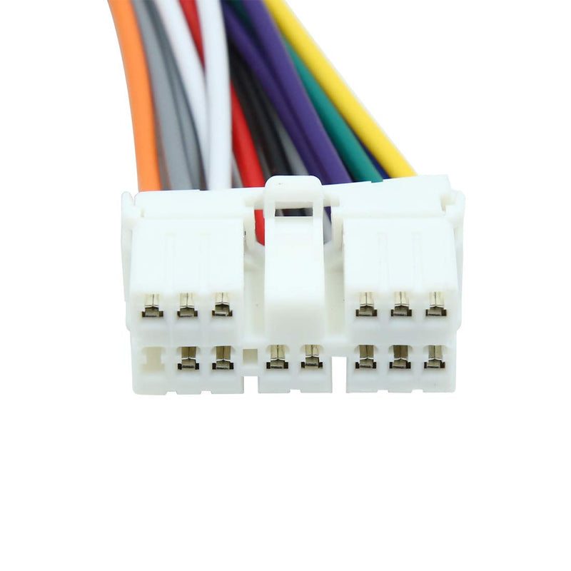 [Australia - AusPower] - uxcell DC 12V 14 Pin Car Male DVD Radio Wire Harness Adapter Cable Connector for Subaru 