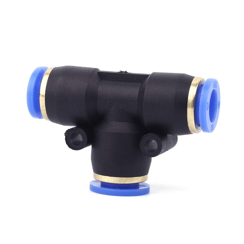 [Australia - AusPower] - SNS SPE-1/2 1/2" Tube OD Union Tee Type Plastic Push to Quick Connect Tube Fitting(10 PCS) 
