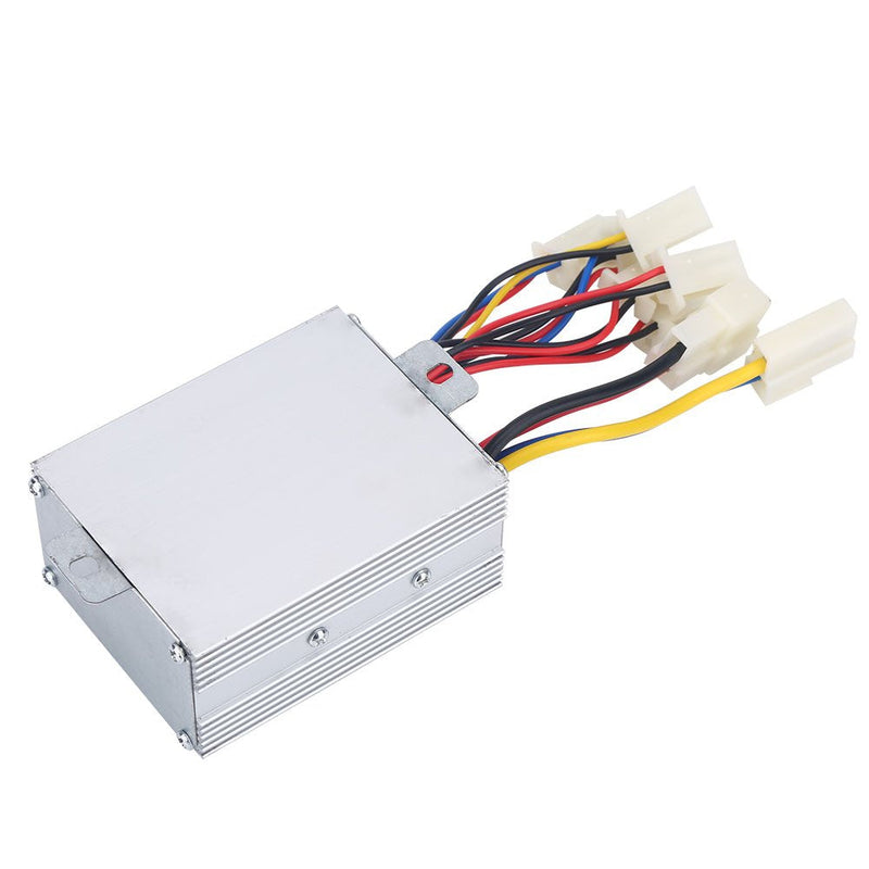 [Australia - AusPower] - Motor Controller 24v 500w Brushed Controller Box Battery Connector Aluminum Alloy Brushed Bike Brush Motor Control Box 