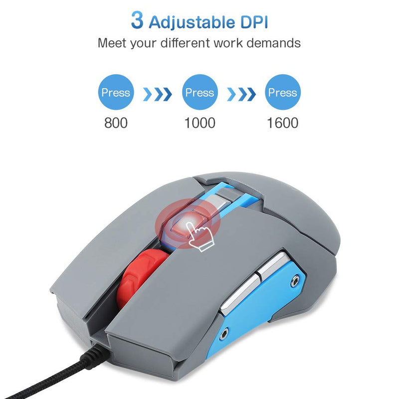 [Australia - AusPower] - iKKEGOL USB Gaming Mouse with Mouse Pad, 9 Programmable Buttons,with Speaker, microphone,Temperature and Humidity Display, 16G U Flash Drive RGB Breathing Light Wired Computer Mouse PC Gaming Mice 
