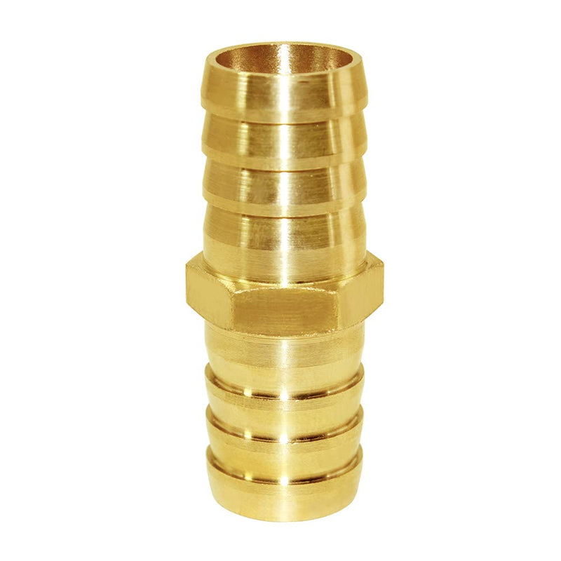 [Australia - AusPower] - Joywayus 3/4" ID Hose Barb Fitting Hex Union Brass Adapter Water/Fuel/Air(Pack of 10) 0.75 Inch 10PCS 