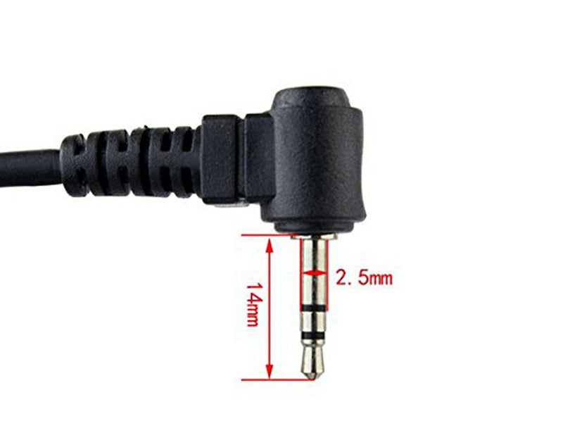 [Australia - AusPower] - 2.5mm Jack Plug Handheld Shoulder Speaker Mic Microphone Ptt Compatible with Motorola Radio T100 T107 T100TP T200TP T260 T260TP T280 T460 T465 T600 T605 T5428 T6200 Two Way Radio 