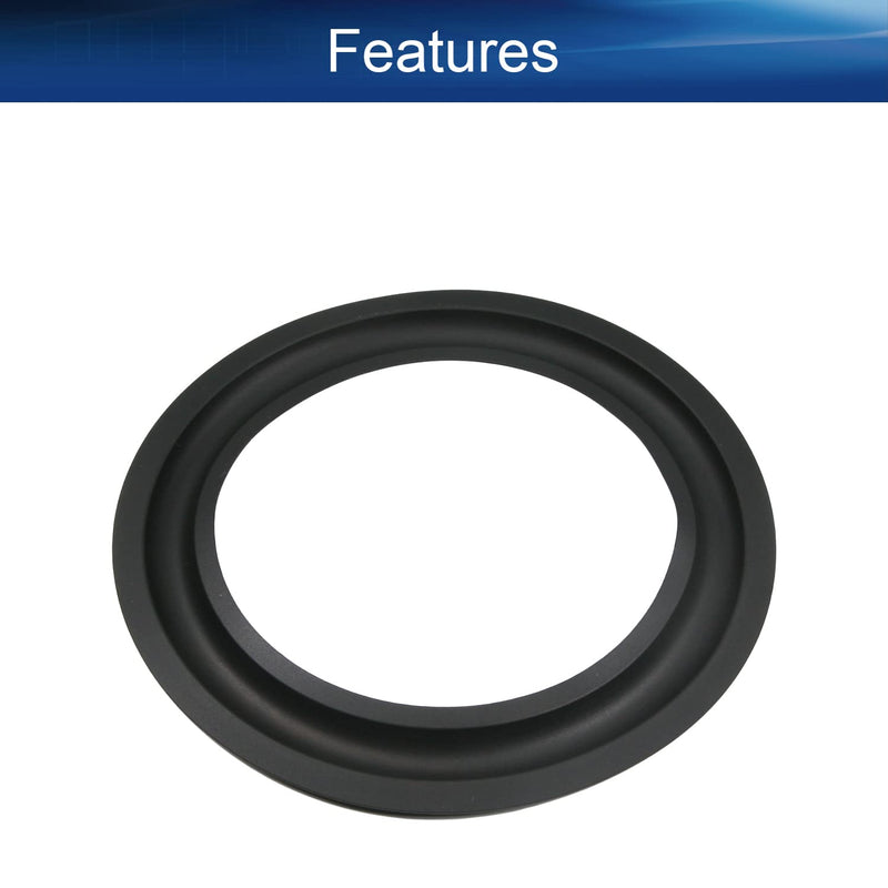 [Australia - AusPower] - Heyiarbeit 4 Pcs 6.08" Speaker Rubber Edge Surround Rings Replacement Parts for Speaker Repair Kitchens Bathrooms DIY 156mm 4 pcs 