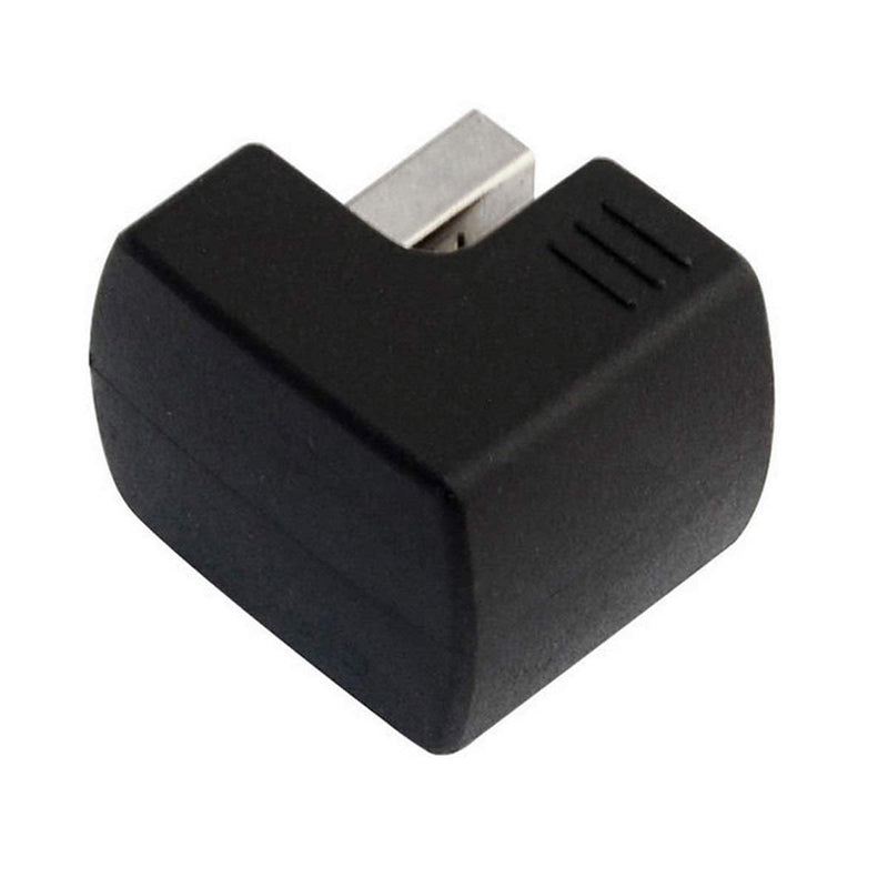 [Australia - AusPower] - Cablecc Down Angled USB 2.0 Adapter A Male to Female Extension 90 180 360 Degree Black Black Down Angled 