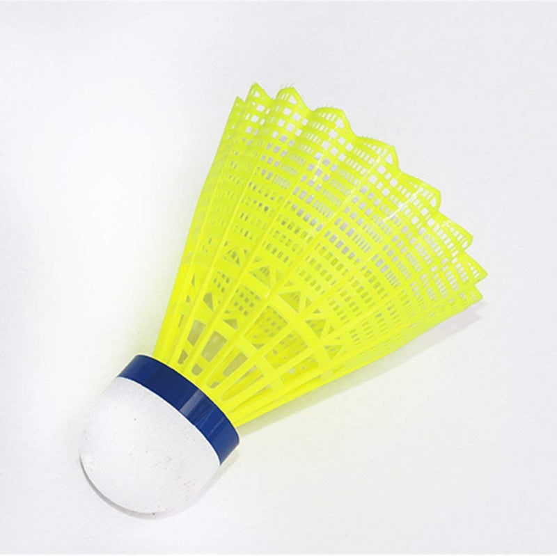 [Australia - AusPower] - ZHENAN 12-Pack Advanced Nylon Feather Shuttlecocks,77 Grains-High Speed Badminton Balls (Yellow,Nylon) with Great Stability and Durability,Indoor Outdoor Sports Hight Speed Training Badminton Birdies 