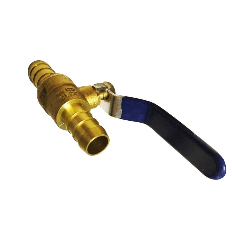 [Australia - AusPower] - Metalwork PEX Valve 5/8" Barb, Heater Hose Barbed Valves, Forged Brass, 90 Degree Turn, Full Port, 1 Pc 5/8" 1 Pcs 