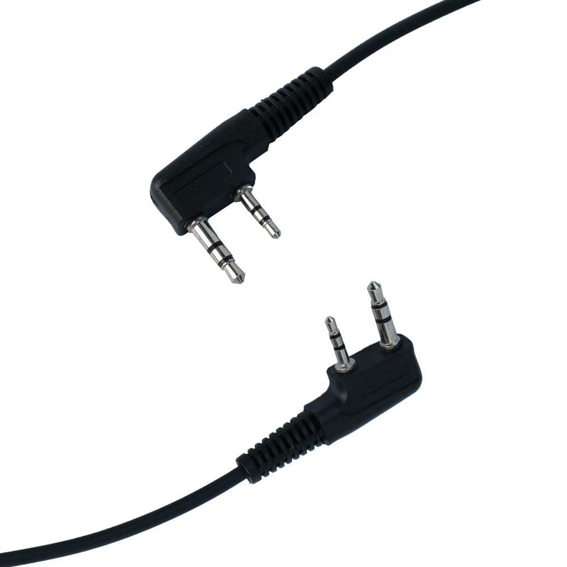 [Australia - AusPower] - Caroo Kenwood Walkie Talkies Earpiece G Shape Headset with PTT Mic Compatible with Baofeng UV-5R BF-888S BF-F8HP BF-F9 UV-82 UV-82HP UV-82C Kenwood Walkie Talkies Two Way Radio 2 pin(10 Pack) 
