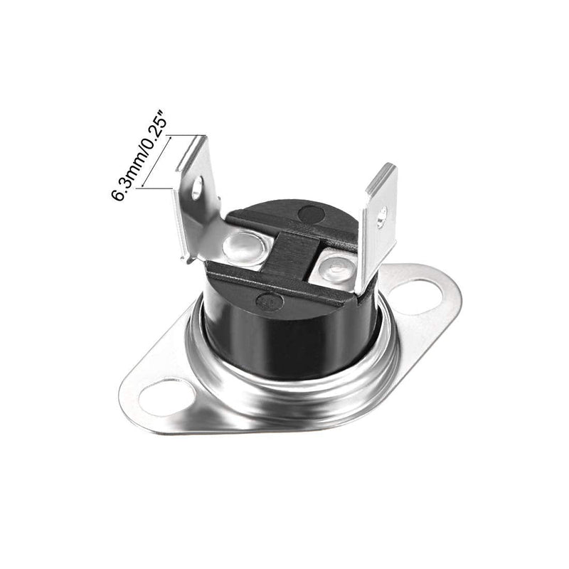 [Australia - AusPower] - Fielect 2Pcs KSD301 Thermostat 65ｰC/149ｰF Normally Closed N.C Snap Disc Temperature Switch for Microwave Oven Coffee Maker Smoker Bent Feet 