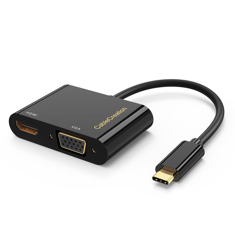 [Australia - AusPower] - Bundle - 2 Items: USB C to HDMI VGA Adapter + USB C to DVI Adapter 
