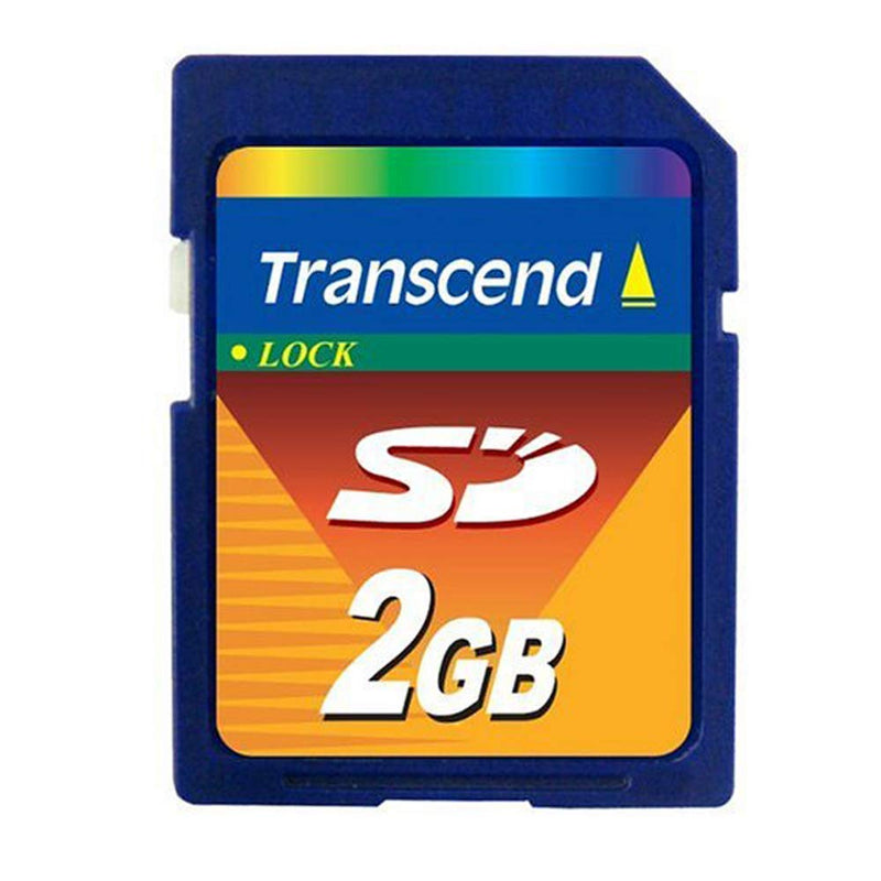 [Australia - AusPower] - Lot of 2 Transcend 2GB SD Flash Memory Card TS2GSDC 