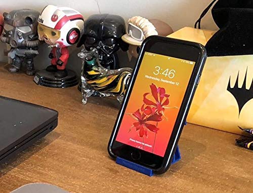 [Australia - AusPower] - The SkyClip+ Phone & Tablet Holder for Air Travel, Home and Office Use - Inflight Phone Mount & Stand Compatible with iPhone, Android, Kindle and Tablets - Ultimate Travel Accessory (Blue) Blue 1 Pack 