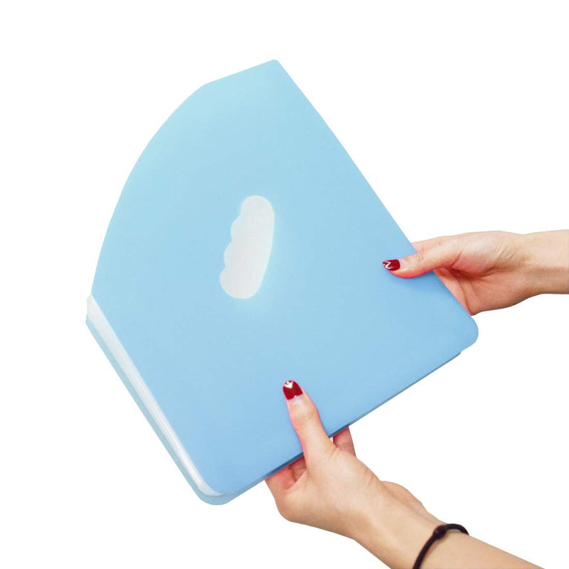[Australia - AusPower] - Marte Vanci Expanding File Folders Expandable Filing Document Storage 13 Pockets Organizer A4 Paper Letter Size for School Office Blue 