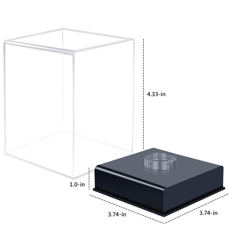 [Australia - AusPower] - KKU Baseball Display Case, Baseball Holder for Ball Display Cube Box, UV Protected Acrylic Baseball Storage Official Size Box, Memorabilia Display Case for Baseball (1Pack) 1 