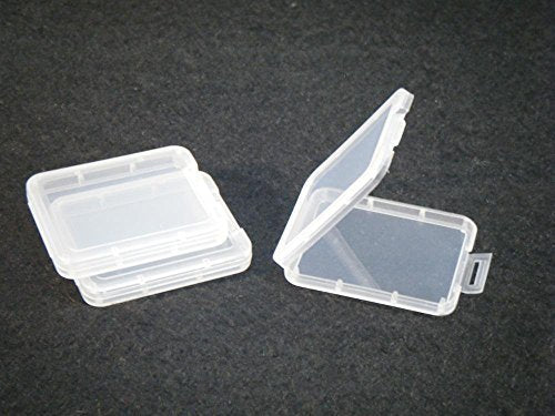 [Australia - AusPower] - eTECH Collection 10 Pack of Clear Plastic CF/Compact Flash Memory Card Case Holder for SanDisk/Kingston/Transcend/Samsung Memory Card (Plastic Case Only, Memory Card Not Included) -- Shipping From USA 
