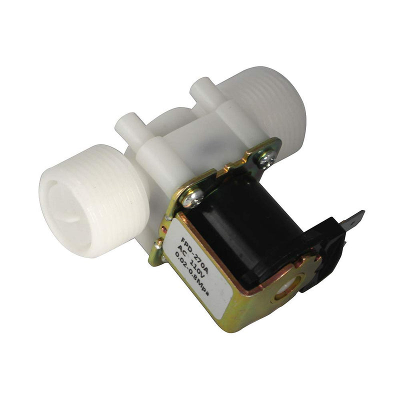[Australia - AusPower] - Fankerba 3/4" Inlet Water Solenoid Valve,(AC 110V Normally Closed 0.02 to 0.8mpa) - Plastic Two Parallel, Screw Thread 