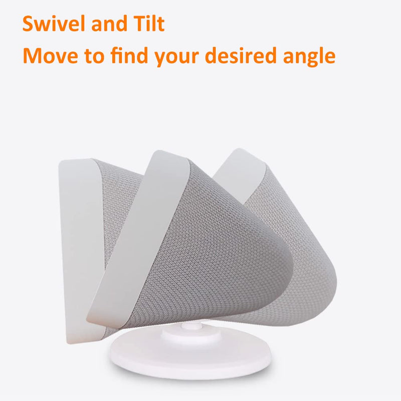 [Australia - AusPower] - AutoSonic Stand for Echo Show 5 (1st Gen and 2nd Gen) | Adjustable Design Compatible with Alexa Show 5 | Magnetic,Swivel and Tilt | White 