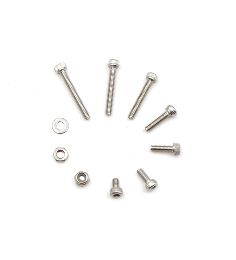 [Australia - AusPower] - HVAZI Metric M2.5 Stainless Steel Socket Head Cap Screws/Hex Nuts/Nylon Lock nut/Flat Washer Assortment Kit 