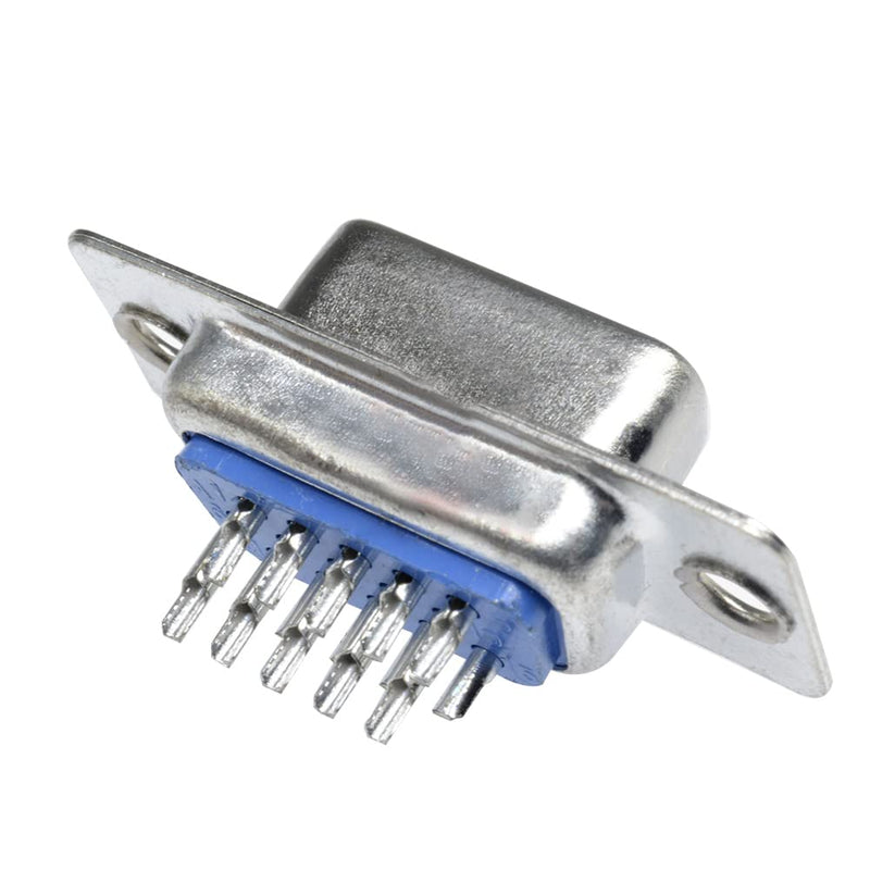 [Australia - AusPower] - Jienk 10PCS VGA Male DB15 3 Row Solder Cup Connectors Kit, Solder Type D-SUB HD15 Port15 Pin D Sub Couplers with Plastic Hoods, Strain Relief Grommet and Screws 
