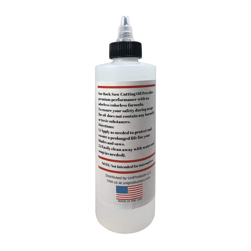[Australia - AusPower] - Rock Saw Cutting Oil - 8 oz - Odorless & Clear Lapidary Saw Coolant with Anti-Rust and Anti-Corrosion Inhibitors 