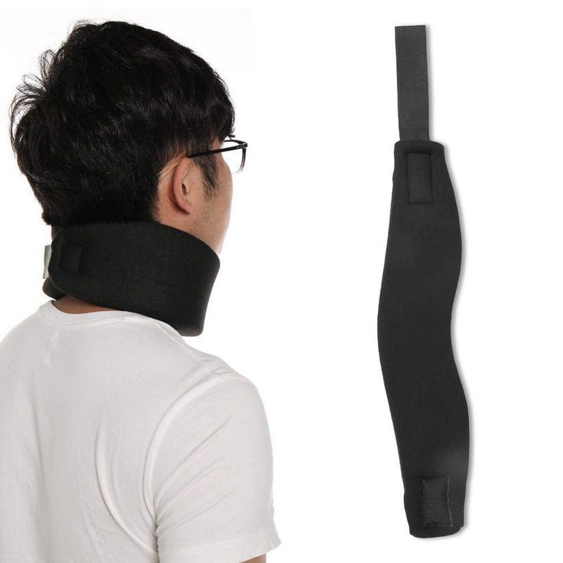 [Australia - AusPower] - Neck Brace, Soft Sponge Neck Brace Protection Cervical Collar Support Pain Relief Traction Stretcher for Outdoor Fitness(S) S 