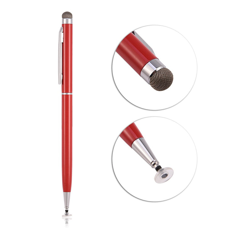 [Australia - AusPower] - Stylus Pen for Smartphones and Tablets, Compatible with All Equipment with Capacitive Touch Screen,Sensitive, Durable, Without Noise,Writing and Drawing Stylus Pen,4 Color(Red) Red 