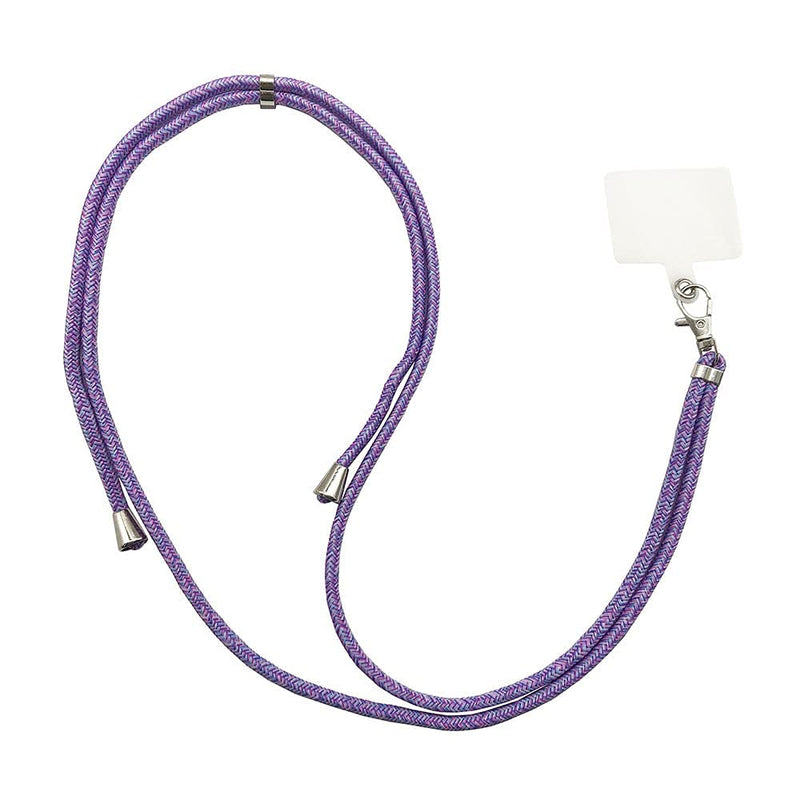 [Australia - AusPower] - Phone Lanyard Set, Includes Adjustable Neck Strap & Phone Tether Tab, Crossbody Phone Lanyard for Phones Full Coverage Case (Purple) 