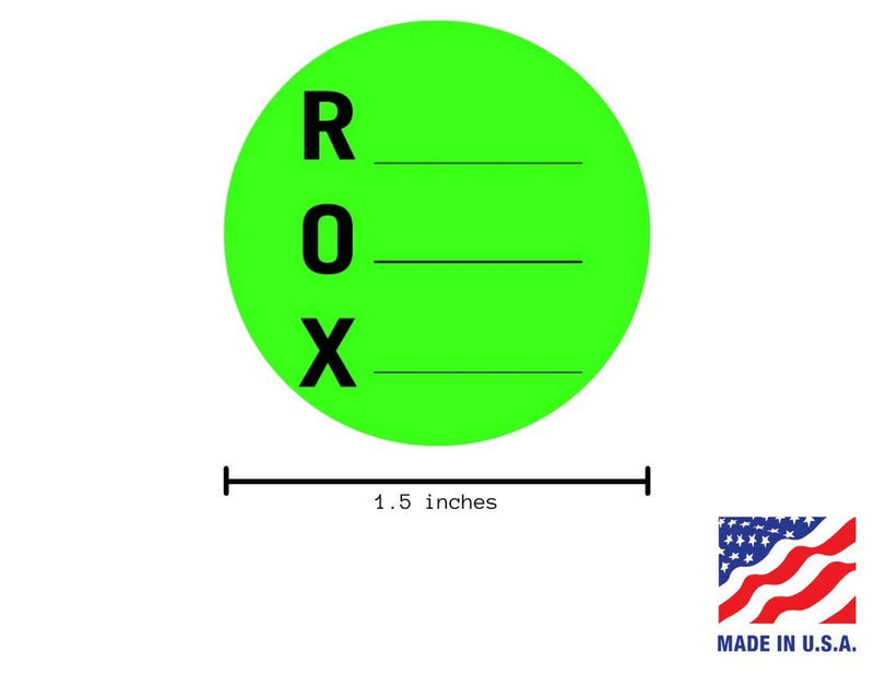 [Australia - AusPower] - QSRProducts ROX Label - 1.5 inch - Received, Opened and Expires Sticker - 1000 Labels - FIFO - Inventory Management 