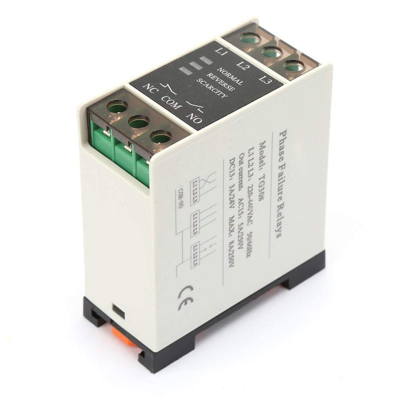 [Australia - AusPower] - TG30S 220-440V AC 3-Phase Sequence Relay Protector Voltage Phase Protective Relay 