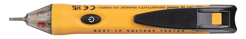 [Australia - AusPower] - Klein Tools NCVT1P Voltage Tester, Non-Contact Voltage Detector Pen, 50V to 1000V AC, Audible and Flashing LED Alarms, Pocket Clip NCVT Pen 