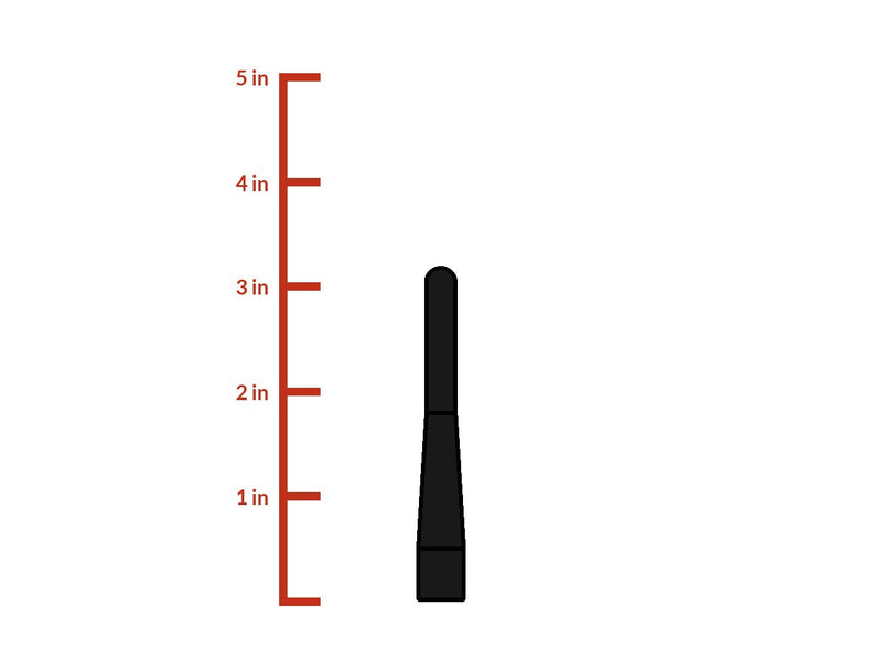 [Australia - AusPower] - CravenSpeed Stubby Antenna Replacement for the Chrysler PT Cruiser 2000-2010 | 3.2 inches 