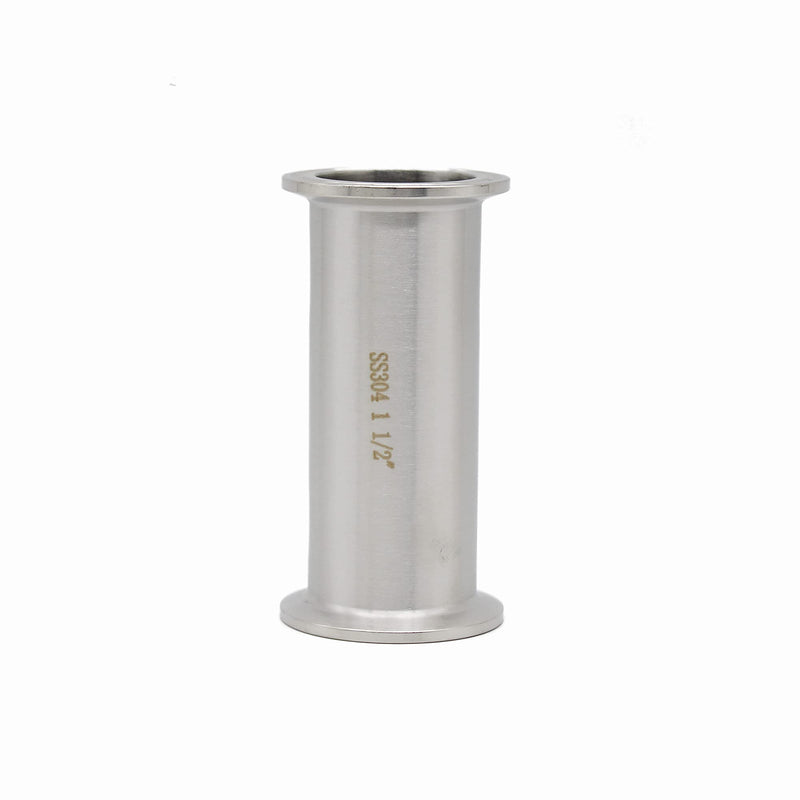 [Australia - AusPower] - QMINOX 1.5 Inch SS304 Sanitary Spool Tube with Clamp Ends,Seamless Round Tube with 1.5" Tri Clamp 50.5mm Ferrule Flange(Tube Length:4 Inch/102mm) Tube Length:4 Inch/102mm 