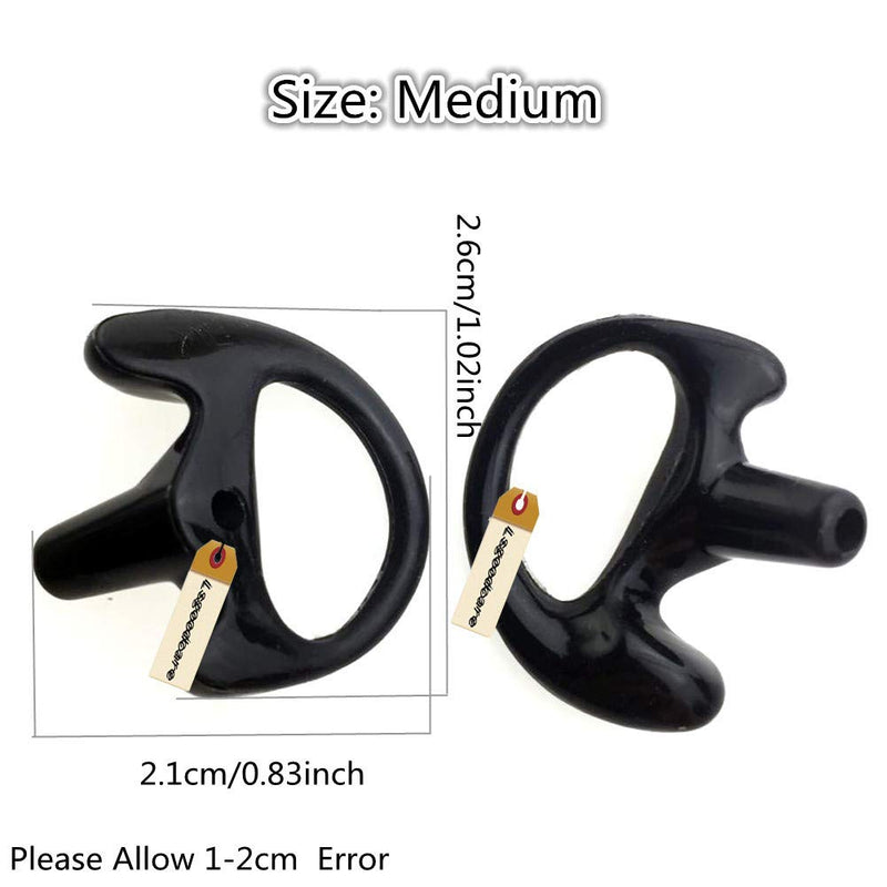 [Australia - AusPower] - Lsgoodcare Replacement Acoustic Coil Audio Mic Tube with Earbuds Compatible for Motorola Kenwood Icom Two Way Radio Acoustic Tube Earpiece Replacement 